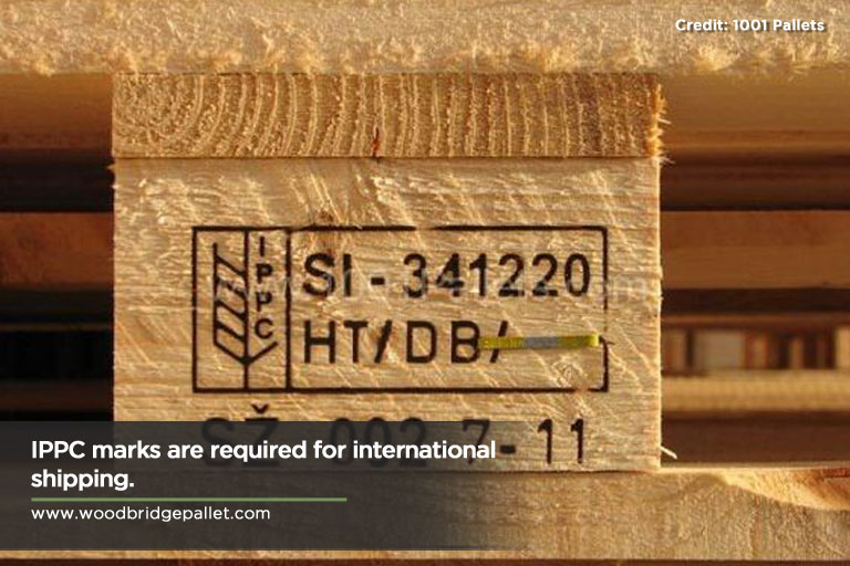 IPPC marks are required for international shipping